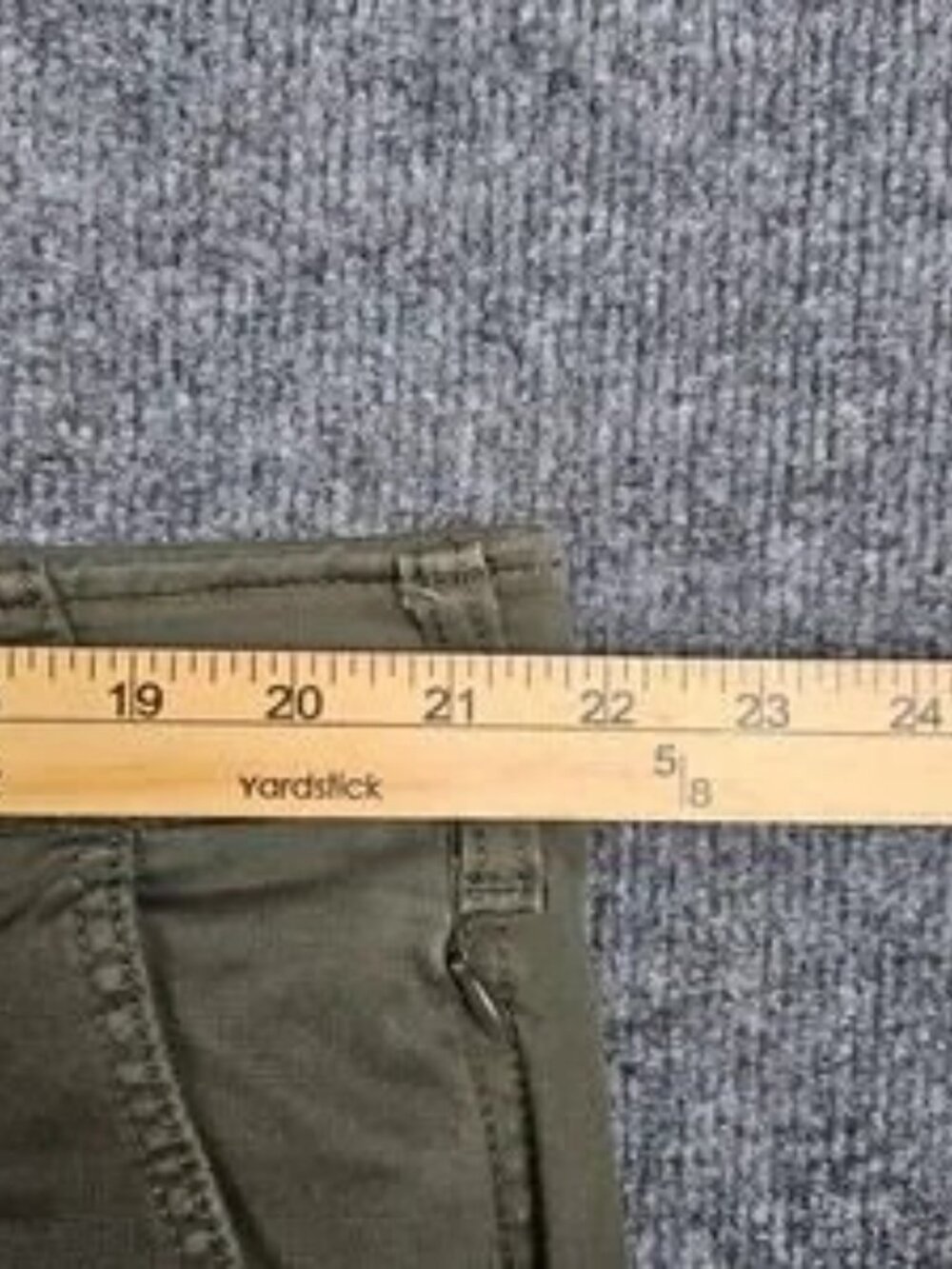 Sage Green Slim Fit Casual Pants Men's - Picture 3 of 6